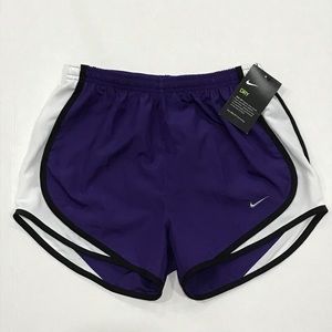 nike women's purple dri-fit running shorts NWT
